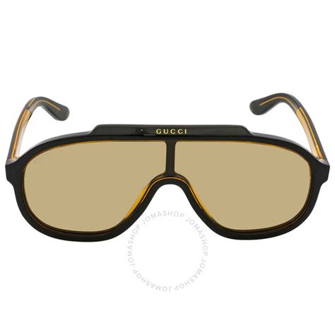 yellow tinted glasses gucci|Round.